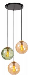 Lustră pe cablu Lucide 45493/03/33 MONSARAZ 3xE27/40W/230V verde/bej