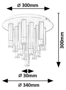 Rabalux RAMIRA 71354 - Plafonieră 13 x G9, 5 W / 230 V, negru