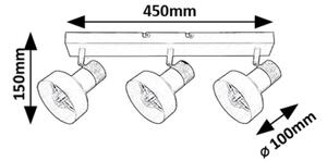 Spot Rabalux 73057 SASKIA 3xE14/15W/230V