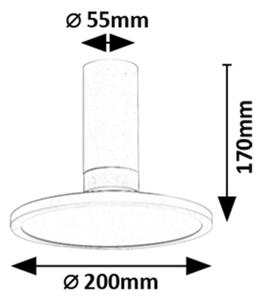 Rabalux 71328 - Plafonieră LED OVIDIA, 20W, 230V, 3000K, albă