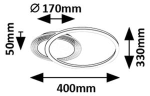Rabalux 71368 - Plafonieră LED KERSTIN, 24W, 230V, 3000K