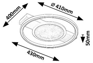 Plafonieră LED Rabalux 71377 ARANIS LED/50W/230V 3000K