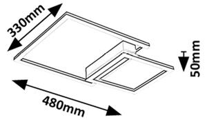 Rabalux 71376 - Plafonieră LED HELETH, 24 W, 230 V, 3000 K
