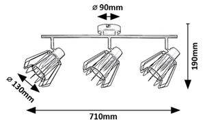 Spot Rabalux 73069 EMERENCIA 3xE14/40W/230V