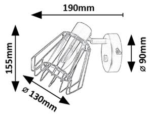 Spot de perete Rabalux 73067 EMERENCIA 1xE14/40W/230V