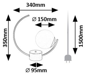 Lampă de masă Rabalux 74035 MESIRO 1xE14/25W/230V