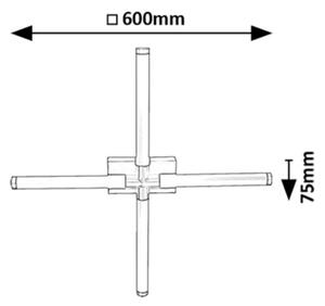 Aplică LED pentru baie Rabalux 75046 TILORA LED/16W/230V 4000K IP44