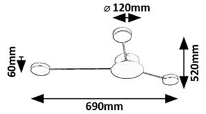 Aplică LED Rabalux 71275 AMADEO LED/10W/230V 3000K