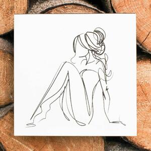 DUBLEZ | Tablou din lemn pentru perete - Nuduri feminine