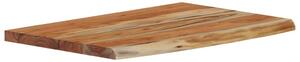 Raft perete 60x40x3,8 cm dreptunghiular lemn acacia margine vie