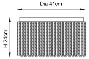 Plafonieră de cristal Endon 81980 GALINA 10xG9/25W/230V crom mat