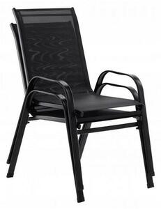Set scaune Stela, 55 x 70 x 92 cm, 2 buc., negru