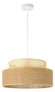 Lustră pe cablu BOHO 1xE27/60W/230V bej