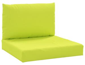 Perne pentru canapea din paleți, 2 buc., verde aprins, textil
