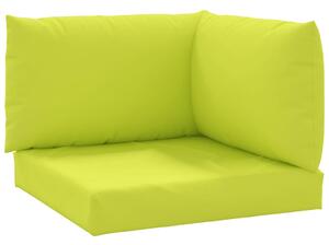 Perne pentru canapea din paleți, 3 buc., verde aprins, textil