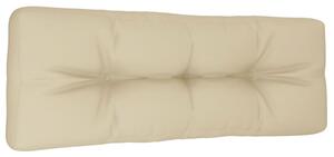 Pernă de paleți, bej, 120x40x12 cm, material textil