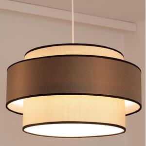 Lustră pe cablu GRACE 1xE27/60W/230V crem/maro