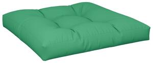 Pernă pentru paleți, verde, 70x70x12 cm, material textil