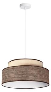 Lustră pe cablu GRACE 1xE27/60W/230V crem/maro