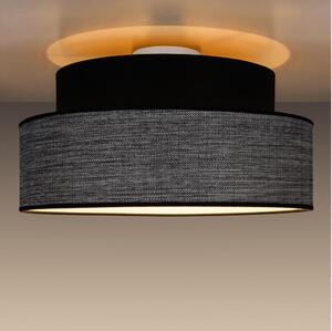 Plafonieră GRACE 1xE27/60W/230V negru/gri