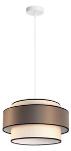 Lustră pe cablu GRACE 1xE27/60W/230V crem/maro