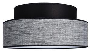 Plafonieră GRACE 1xE27/60W/230V negru/gri