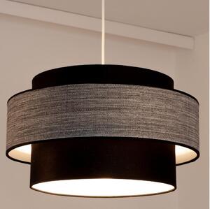 Lustră pe cablu GRACE 1xE27/60W/230V negru/gri