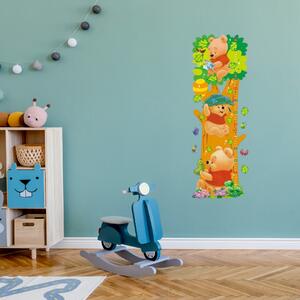 Autocolant de perete "Metru pentru copii - Ursulețul Winnie Puh" 70x25 cm