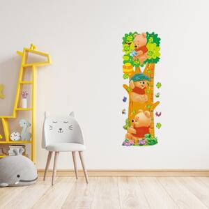 Autocolant de perete "Metru pentru copii - Ursulețul Winnie Puh" 70x25 cm