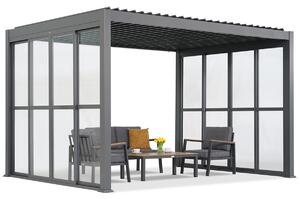 Lagos 3x3 independente patio pergola cu ușă pe două părți Garden Point antracit