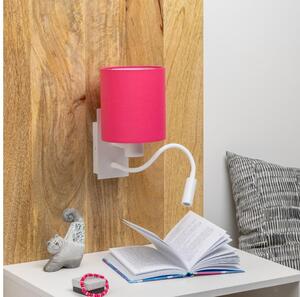 Lampă LED de perete Brilagi NUBILA 1xE27/25W/230V + LED/3W alb/roz