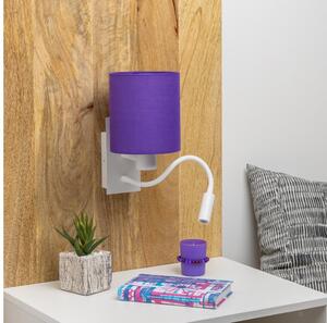 Lampă LED de perete Brilagi NUBILA 1xE27/25W/230V + LED/3W alb/mov