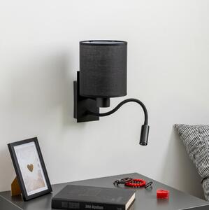 Lampă LED de perete Brilagi NUBILA 1xE27/25W/230V + LED/3W negru