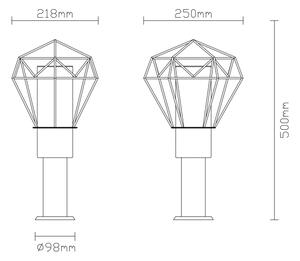Lampă de exterior Globo 31356 HORACE 1xE27/15W/230V IP44