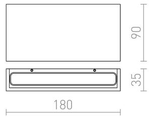 Aplică LED de exterior TORINO 2xLED/5W/230V IP54 RED-Design Rendl-R12573