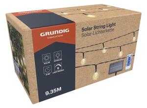 Lanț LED solar dimabil Grundig 50xLED/8 funcții 9,35m IP44 alb cald + telecomandă