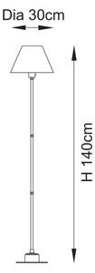 Endon 114778 - Lampă de podea LED reîncărcabilă, dimmabilă BURLEY LED/1,5W/5V alamă/albastru