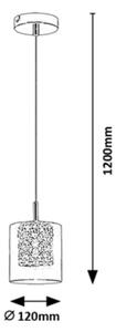 Lustră de cristal pe cablu DUCHESS 1xG9/40W/230V Rabalux 3114