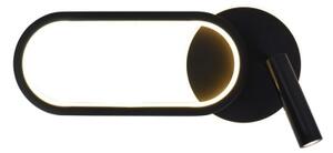 LED Aplica MONET 13W + 2W, 230V, 3000/4000/6000K, negru