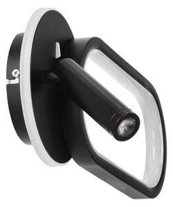 LED Aplica MONET 13W + 2W, 230V, 3000/4000/6000K, negru
