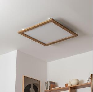 Panou LED aplicat Eglo SALOBRENA-RW WOOD LED/34W/230V 2700/4000K maro