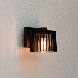 LUTEC Lampă de exterior SHYNE, negru, 19 cm, metal, IP54, E27, reglabil, Negru, Aluminiu, Modern, Perete rotund