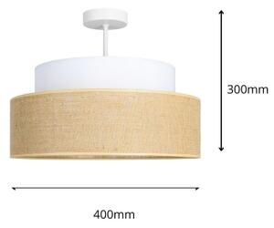 Lustră aplicată BOHO 1xE27/60W/230V alb/bej