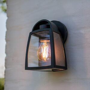 LUTEC Lampă de exterior KELSEY, negru, înălțime 20 cm, metal, IP44, soclu E27, reglabil, Negru, Aluminiu, Modern, Felinar