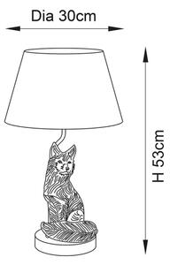 Lampă de masă Endon 106796 FOX 1xE14/6W/230V negru/alamă
