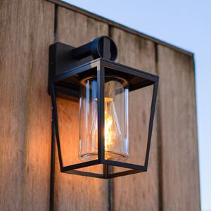 LUTEC Lampă de exterior WEST, negru, înălțime 29 cm, metal, IP44, soclu E27, reglabil, Negru, Aluminiu, Modern, Felinar