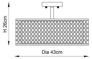 Lustră aplicată Endon 81966 CORDERO 3xE27/10W/230V crom mat