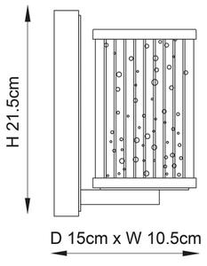Aplică Endon 76259 EASTON 1xE14/6W/230V crom lucios