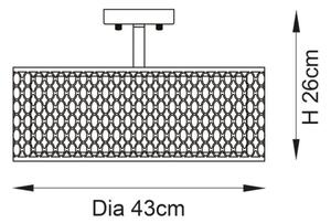 Lustră aplicată Endon 101568 CORDERO 3xE27/10W/230V auriu