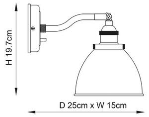 Spot de perete Endon 76330 FRANKLIN 1xE14/40W/230V alamă/taupe